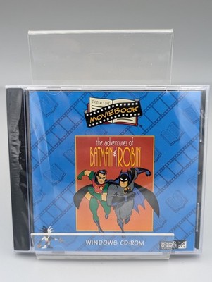RARE - 1995 THE ADVENTURES OF BATMAN AND ROBIN CD ROM MOVIEBOOK PC Game New 
