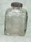 Vintage Glass Lake Shore Pure Honey Bee Jar Honeycomb Threaded Metal Lid 14 oz — photo 1