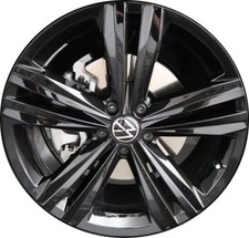 20" Volkswagen Atlas Wheel Rim Factory OEM 70031 2021-2023 Gloss Black