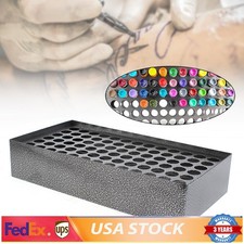 78-Holes Tattoo Ink Rack Wall Mounted Ink Bottle Display Holder Stand Organizer