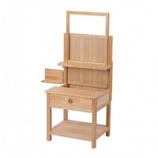 Adjustable Art Easel Stool Side Shelf Wooden Art Stool