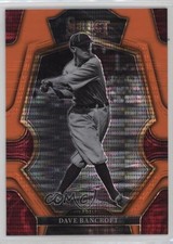 2023 Select Premier Level Neon Orange Pulsar Prizm 7/8 Dave Bancroft HOF 00em