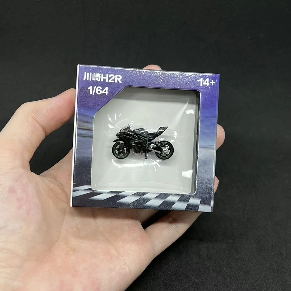 1/64 Kawasaki H2R Aleación Coche Modelo Pequeña Escala Coche Juguete para Colección Regalo Foto 3 de 4