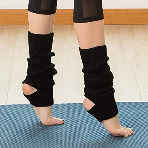 Chaussettes De Yoga Sans Orteils Gris Noir - Taille Unique - Hommes Et Femmes