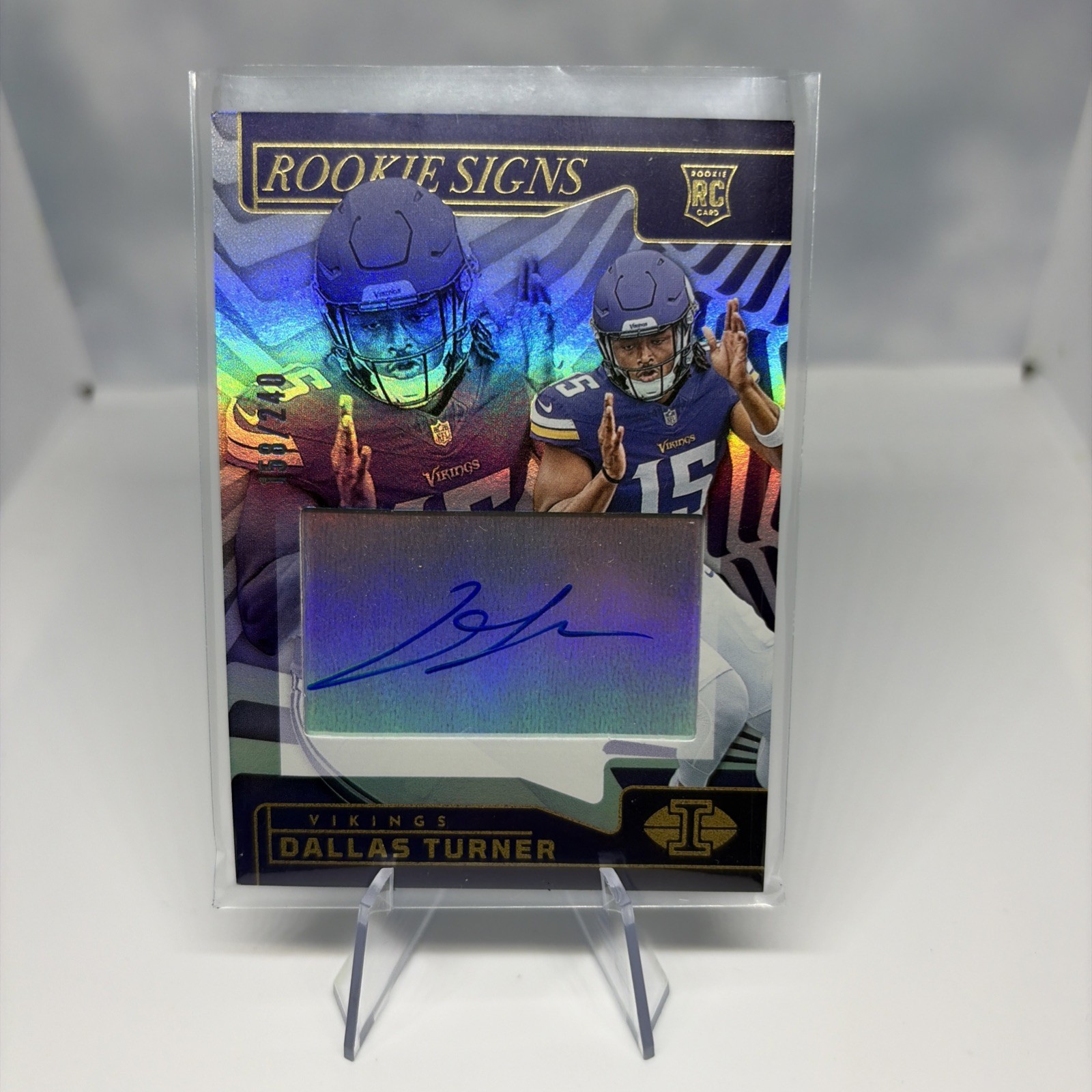 Panini Illusions 2024 Rookie Signs Dallas Turner Auto Vikings #RS-DTR /240