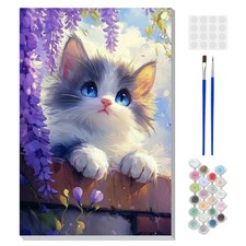 Paint by Numbers Kit for Adults Beginners Framed DIY Oil Painting 8x12 inch Art