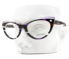 Alain Mikli Eyeglasses A03087 010 Glasses Purple Brown Clear Mix 54mm No Case