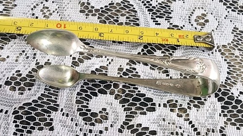 ๐ VINTAGE RUSSIAN? EUORPEAN BAROQUE STYLE SILVERPLATED SUGAR CUBE TONGS โฝ๏ธ - Picture 8 of 11