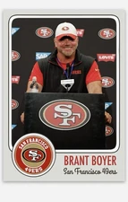 Brant Boyer Novelty Football Card! San Francisco 49ers