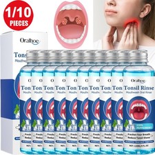 10/5X Natural Tonsil Stone Remover Rinse Mouthwash & Bad Breath Treatment 120ml