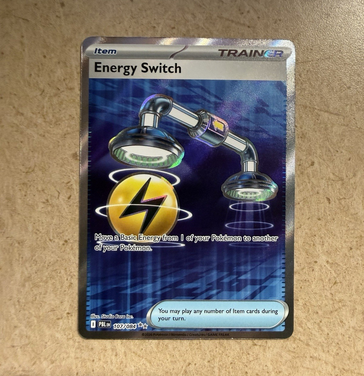 Pokémon Energy Switch 107/084 Prismatic Evolutions Reverse Holo Uncommon