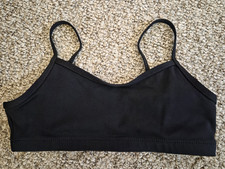 CAPEZIO Black DANCE BRA TOP child large CL