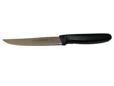 Giesser Messer Steakmesser Tomatenmesser Küchenmesser Wellenschliff 11cm schwarz