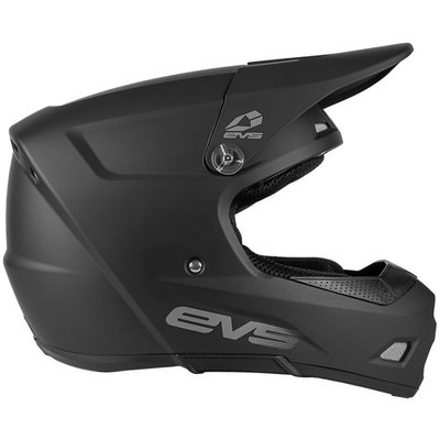 EVS T3 Youth Helmet Matte Black Small - Lightweight, Ventilated Powersports