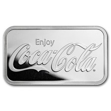 5 oz Silver Bar - 9Fine Mint - Coca Cola® - .999 Fine 69.05 per troy oz