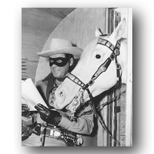 Clayton Moore Photo 8x10 The Lone Ranger Publicity Portrait 1950s TV Show