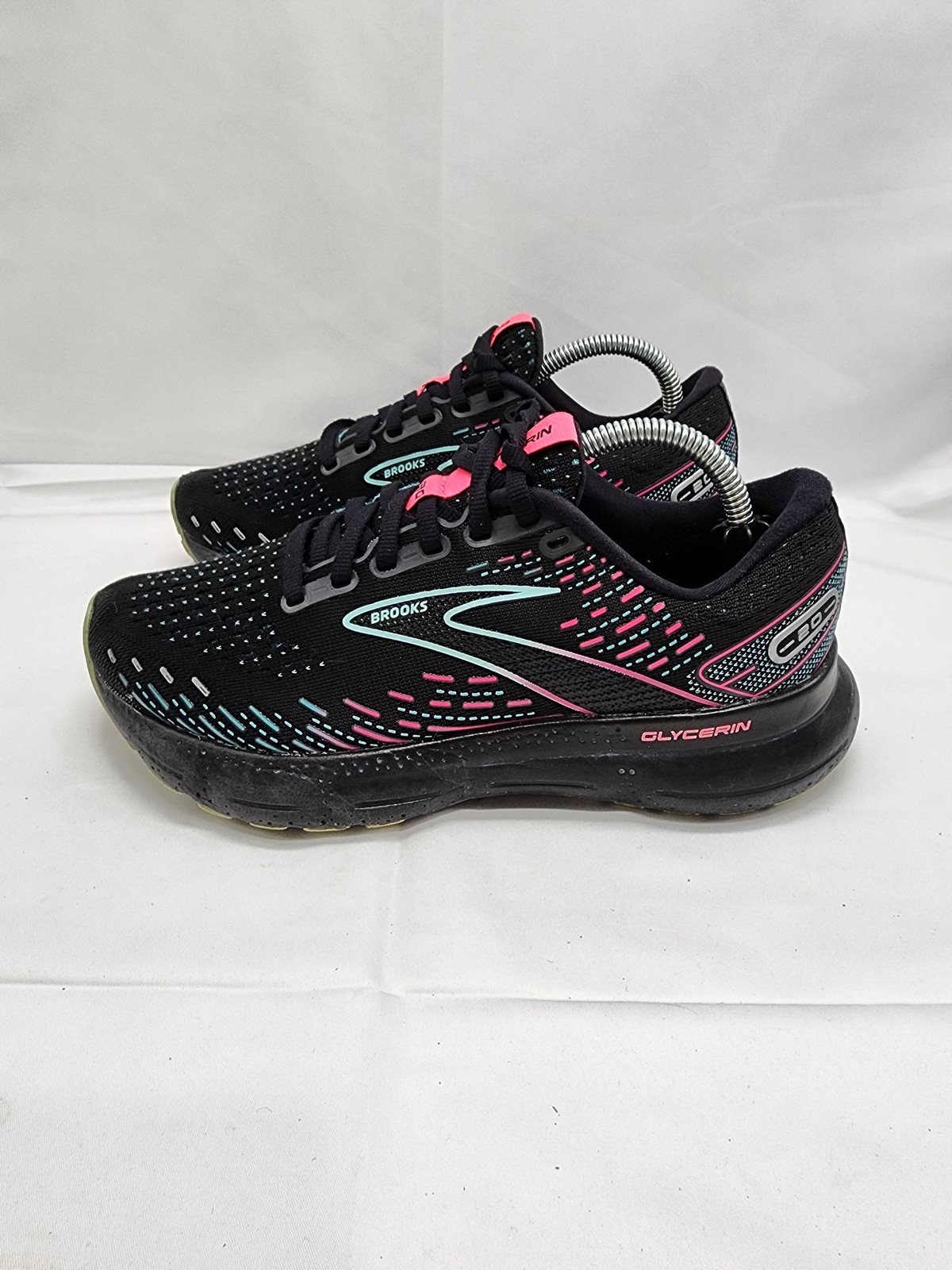 Brooks Glycerin 20 Women's Running Shoes Black Pink Blue Size 6.5 Used thumbnail 4