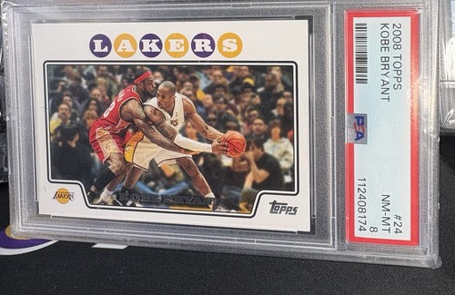 Topps 2008 Kobe Bryant Los Angeles Lakers Base Set #24 PSA Graded Card