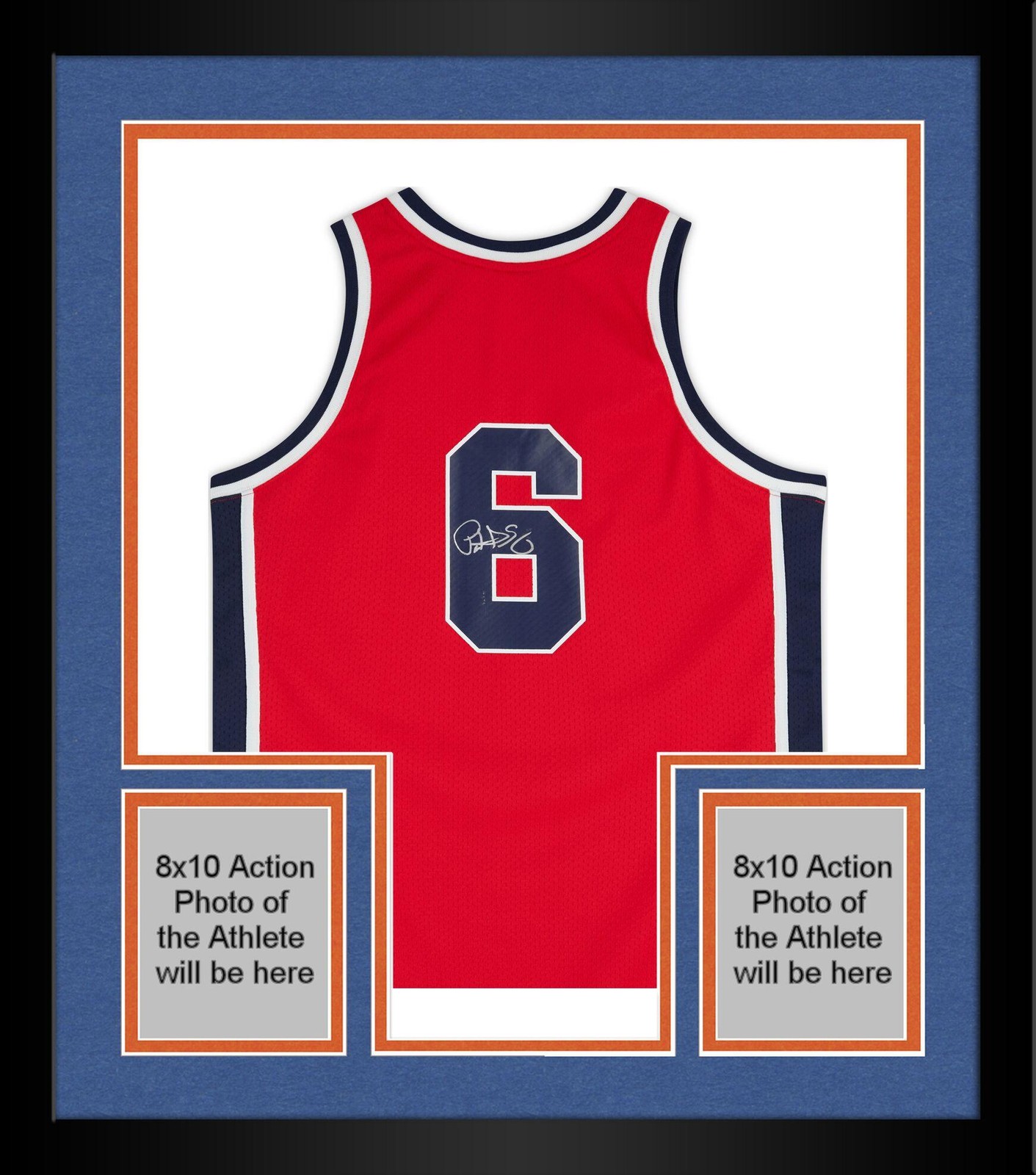 Patrick Ewing Autographed Signed New York Knicks Framed Knicks Mitchell & Ness '84 Team USA Authentic Jersey 