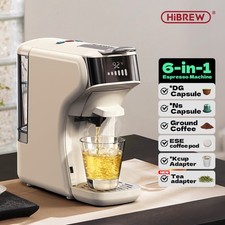 HiBREW H1B 6-in-1 Capsule Coffee Machine For Dolce Gusto&Nespresso Ground Coffee