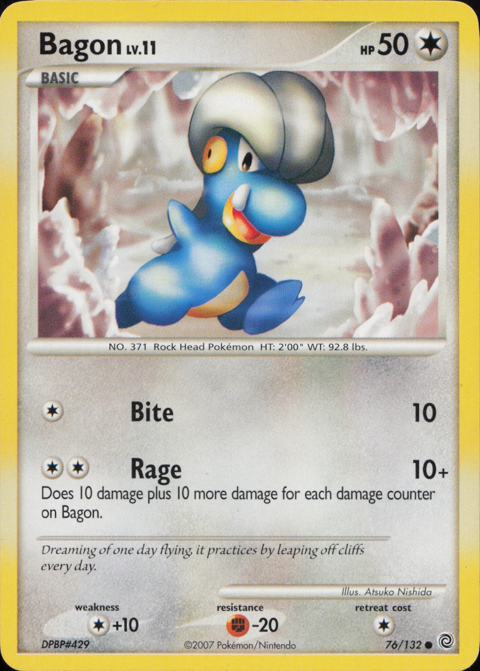 Bagon 76/132 Common Secret Wonders Pokemon Lightly Played