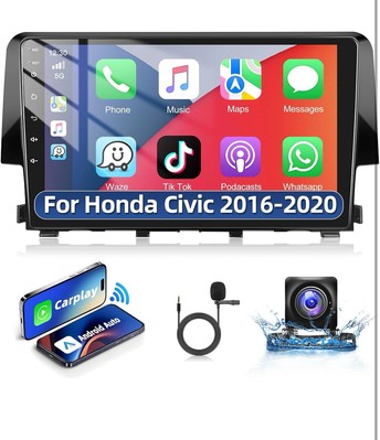 Android Car Stereo for 2016 2021 Honda Civic | 9  Touchscreen Radio w/ Apple
