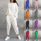 Jogginganzug Damen Zweiteiler Training Set Sport Langarmshirt Laufhosen /*