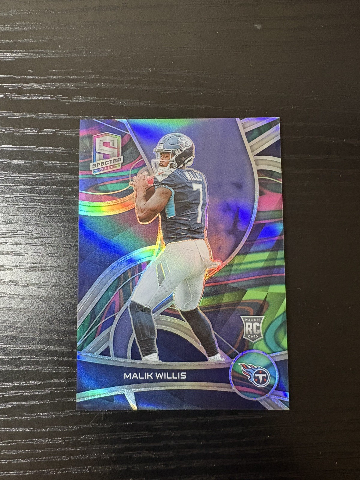 2022 Panini Spectra Malik Willis Neon Marble /4 Rookie RC #138 Titans