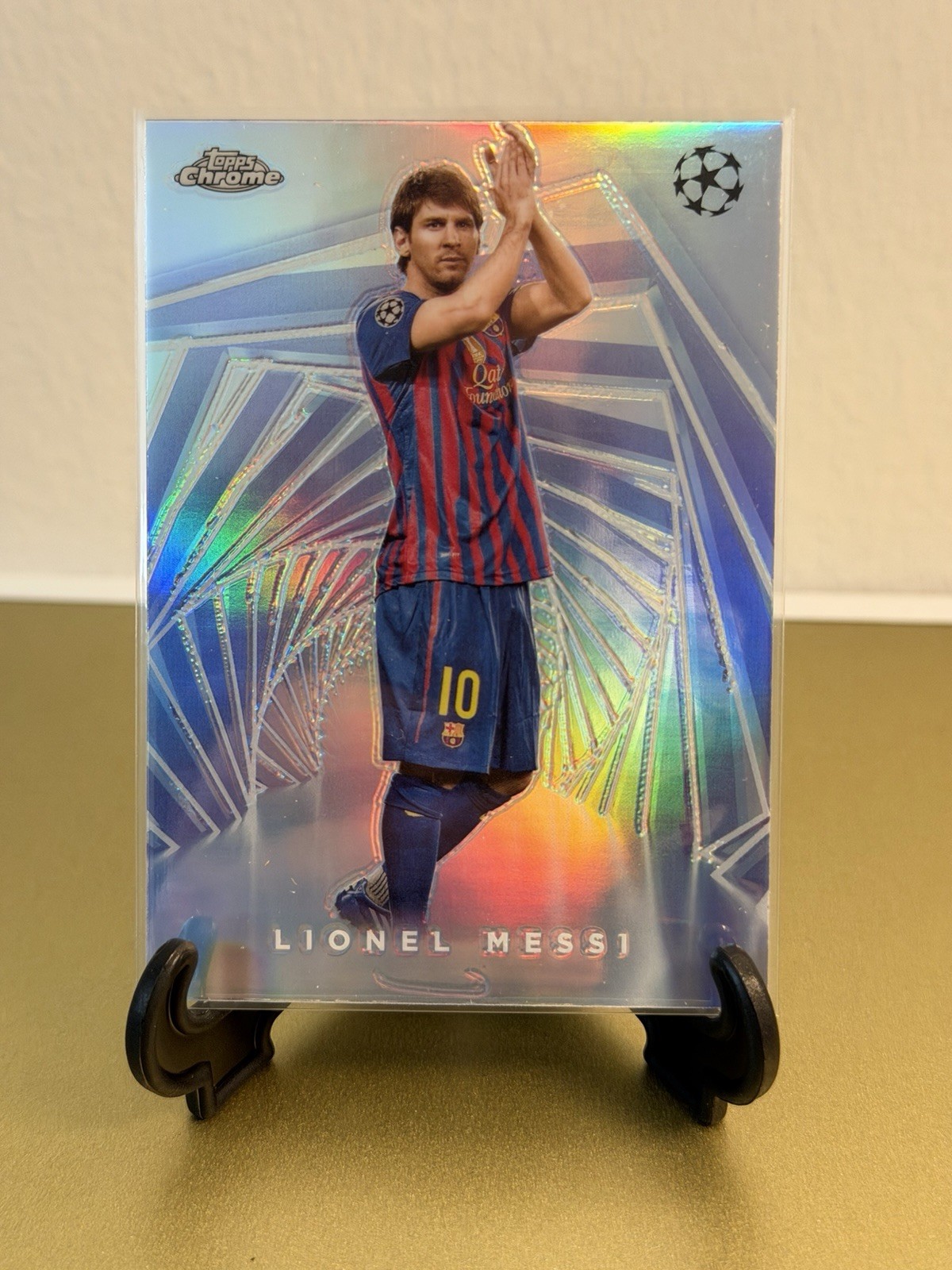 2024 Topps Chrome UEFA Lionel Messi #HB-7 Hobby Master Case Hit SSP Barcelona