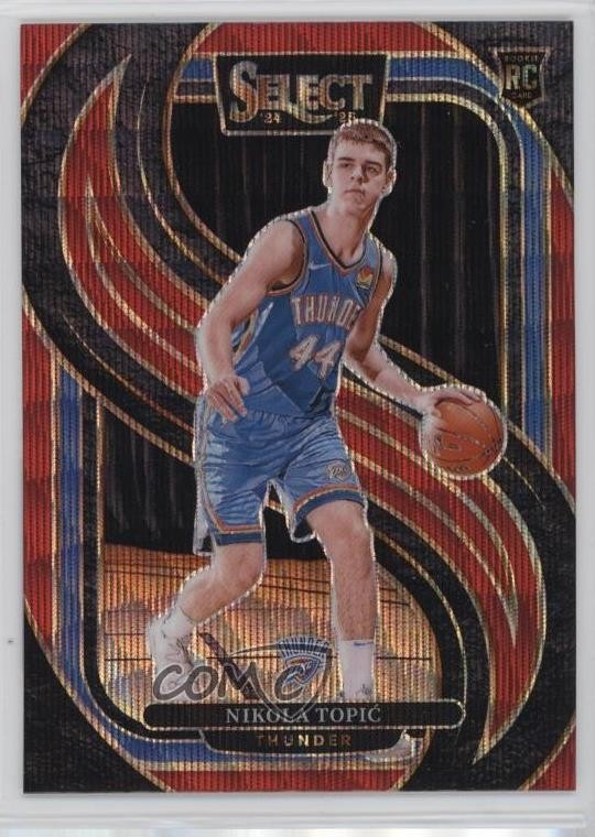 2024-25 Panini Select Premier Level Red Wave Prizm Nikola Topic #171 1p5n