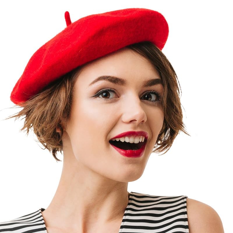 Kangaroo French Beret Hat for Women & Men – Classic Wool Blend