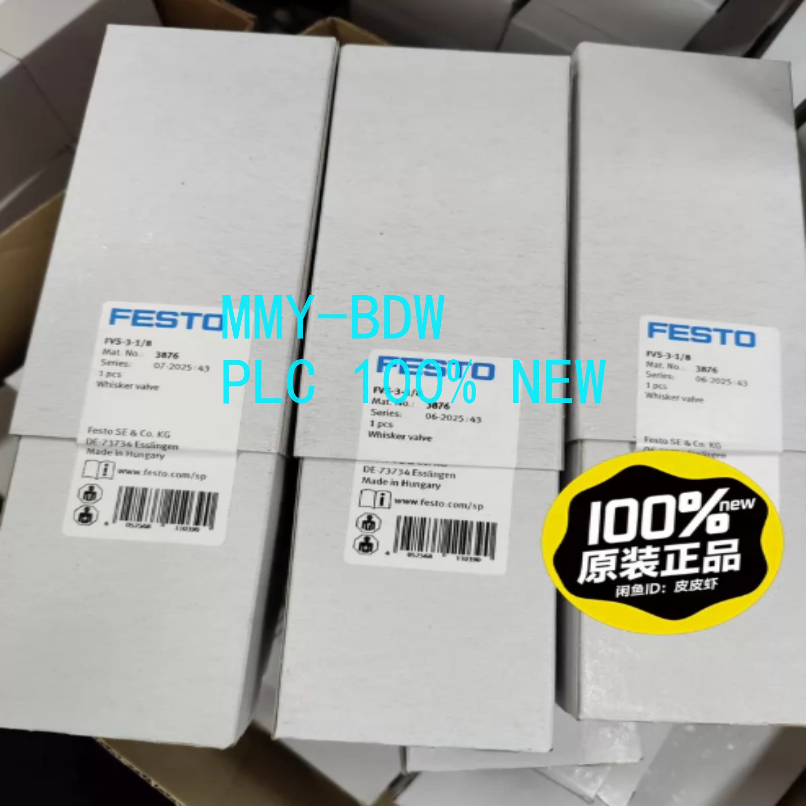 1PC NEW in Box FESTO FVS-3-1/8 3876 Spring Contact Valve Freight Free