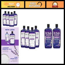 Epsom Salt Foaming Bath Bundle - Soothe  Sleep with Lavender  Melatonin, 6 Bot