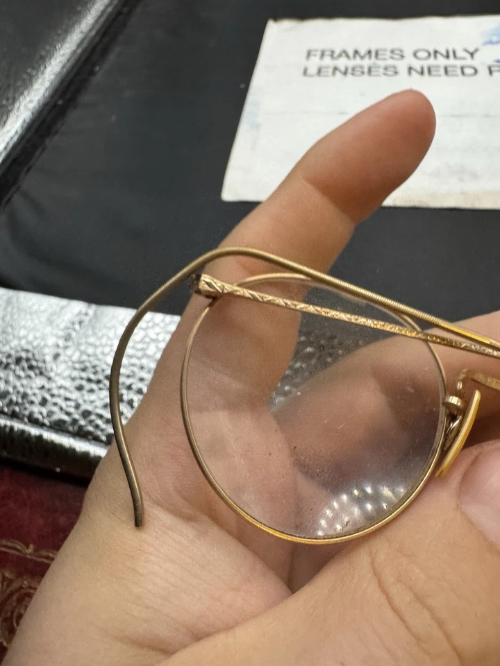 Marcos de gafas American Optical AO 1-10 12K GF rellenos de oro solo vintage Foto 4 de 4