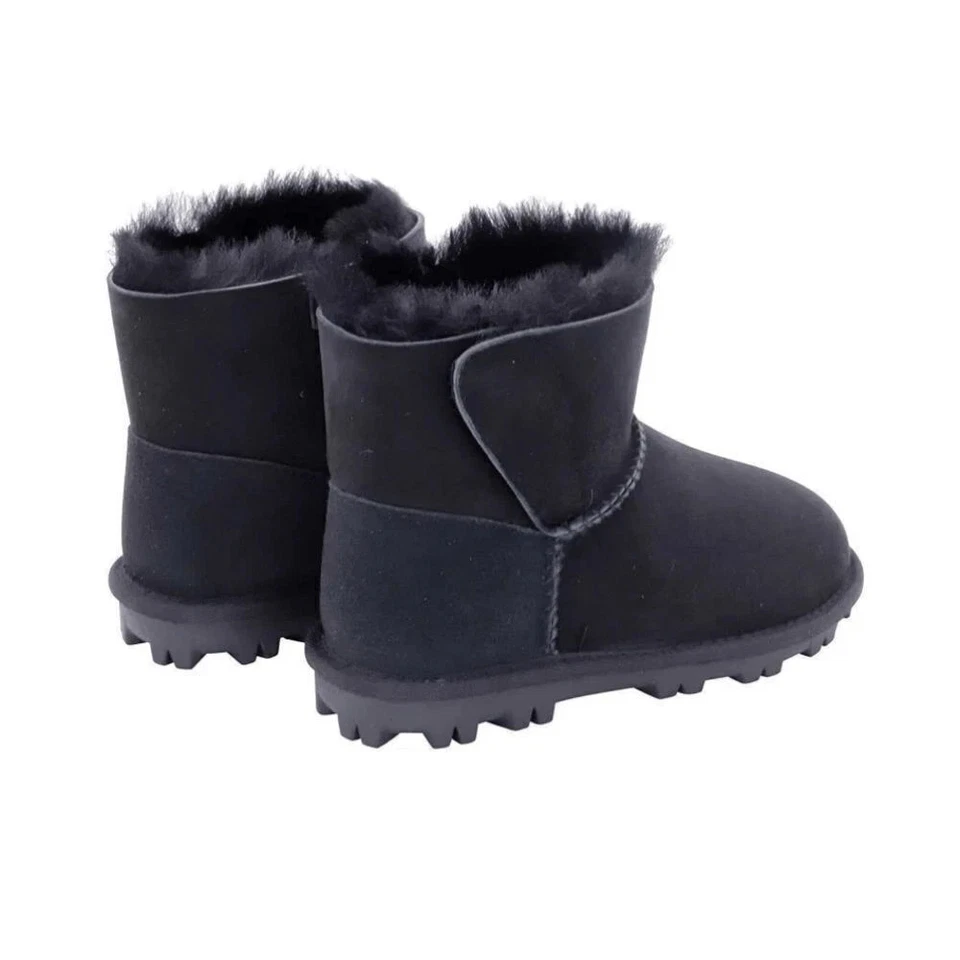 NUEVO EN CAJA Kirkland Signature Damas Botas Esponjosas de Piel de Oveja Verde Musgo y Negro Talla 8/9 Foto 4 de 4