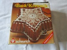 Scheurich Back Keramik Stern Backform 965/19 braun Kuchen Pudding Neu