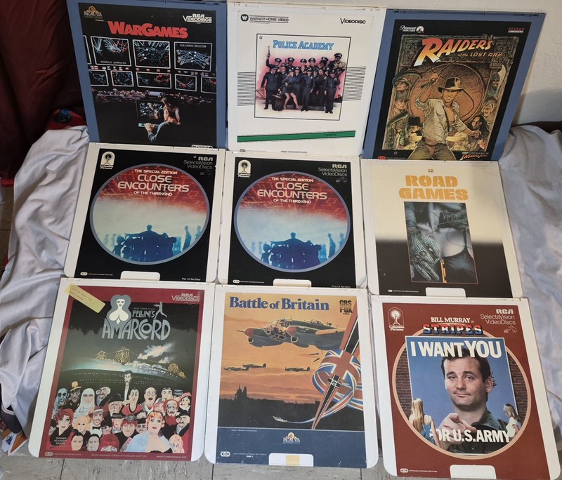 RCA Videodisc CED Lot 8 some are new Sealed Read Description Vintage Movies 