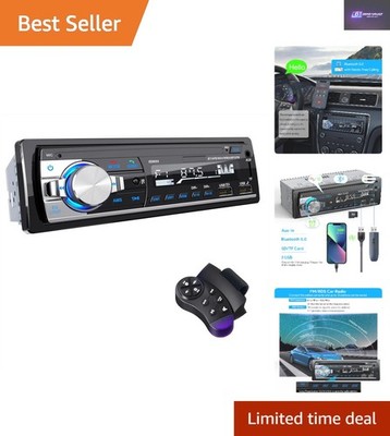 Vielseitiges 1 DIN Bluetooth Autoradio mit Fernbedienung, RDS, USB/AUX - Immersiver Sound