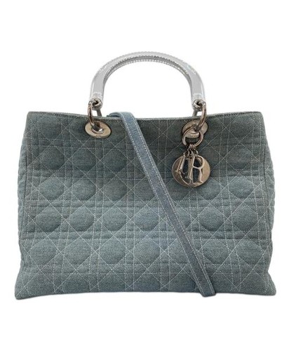 Christian Dior Denim Tote 2Way Indigo Men's/Women's Pre-owned From Japan