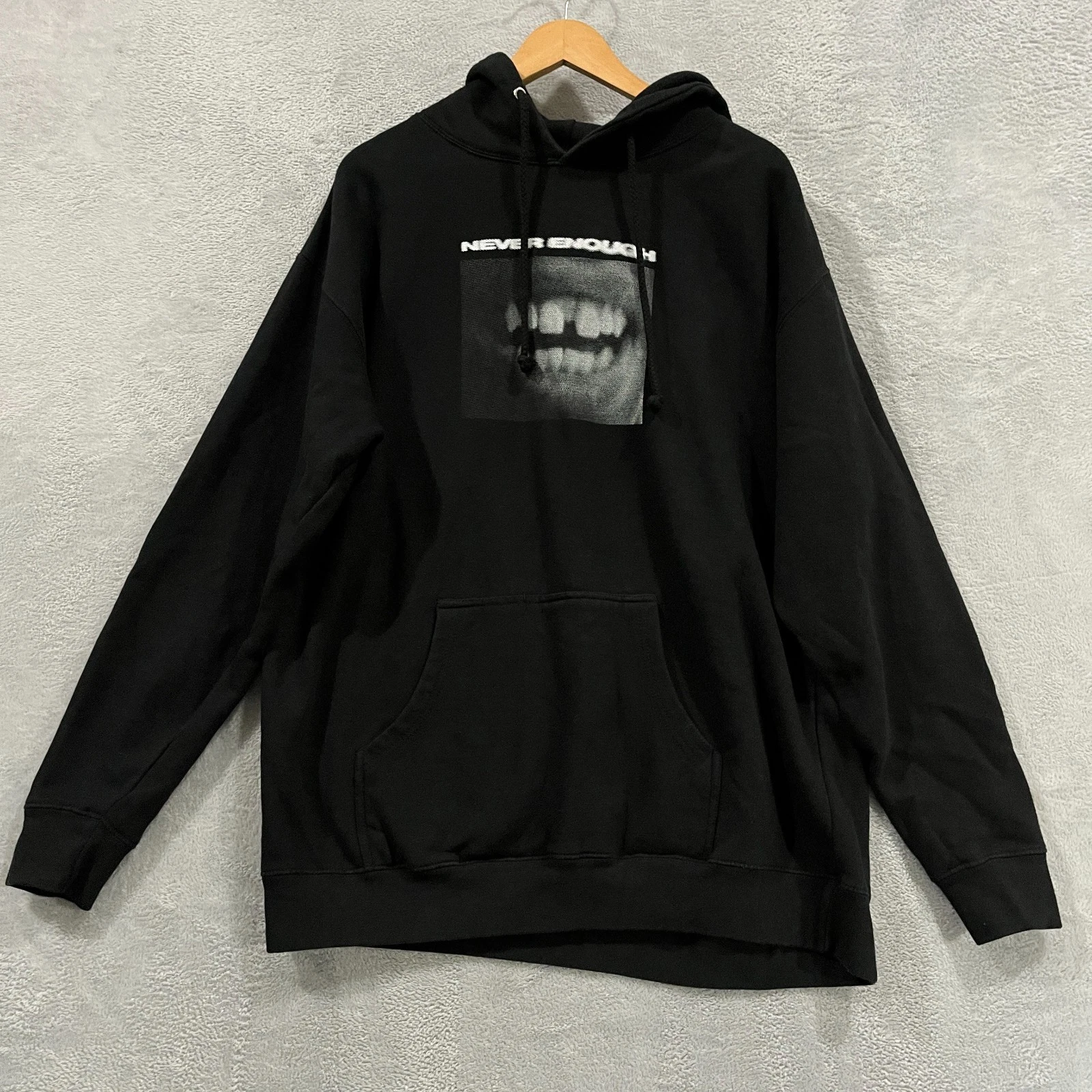 Daniel Caesar Hoodie Black Superpowers World Tour '23 Never Enough Mens 2XL