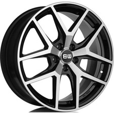 Cerchi in lega EW EW26 PENTAGON 19" 8J 5x108 ET 45 65.1 BLACK POLISHED
