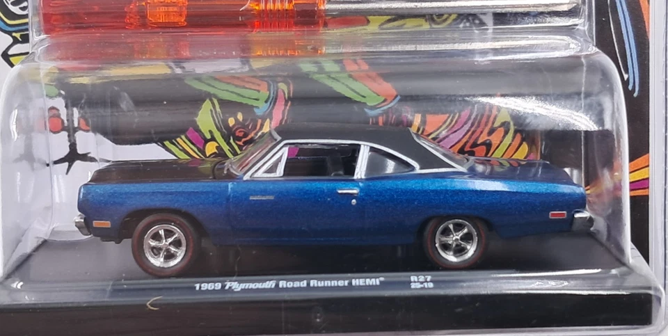 2025 M2 O'Reilly Exclusive 1969 Plymouth Road Runner Hemi Wheel Swap 1/5000 NEW! - Image 2 of 4