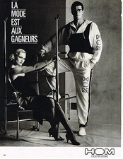 ADVERTISEMENT ADVERTISING 054 1986 HOM underwear jogging collection