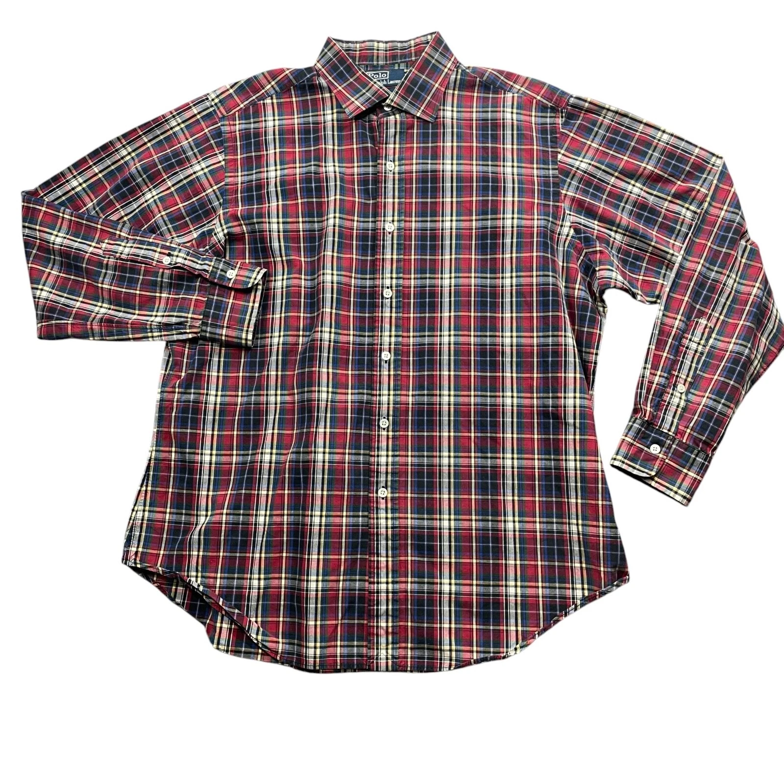 Polo by Ralph Lauren XL Long SLeeve Button Up Regent Classic Fit 100% Cotton