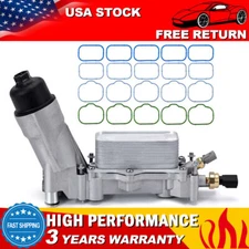 USA Upgrade Oil Cooler Filter Housing For 2011-2018 Chrysler Dodge Ram Jeep 3.6L