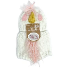 First Photo Outfit Hand Knit Unicorn Two Piece  Newborn Size So 'Dorable  
