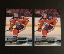 2016-17 UD YOUNG GUNS 2X JESSE PULJUJARVI PAIR #225  BV = $80