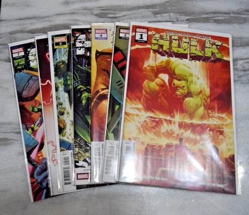 Hulk 1 2 3 4 5 6 7  NM/Mint UNREAD Comic Set Donny Cates 1st Titan Marvel
