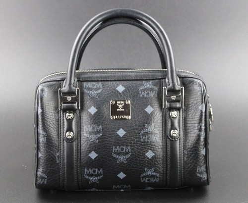 MCM Tasche Handtasche Bowling Bag schwarz silber Damen MINI - Bild 3 von 18