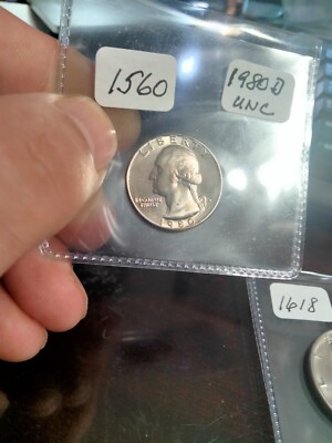 1980 D WASHINGTON QUARTER -- CLOSE TO PERFECT !!!!